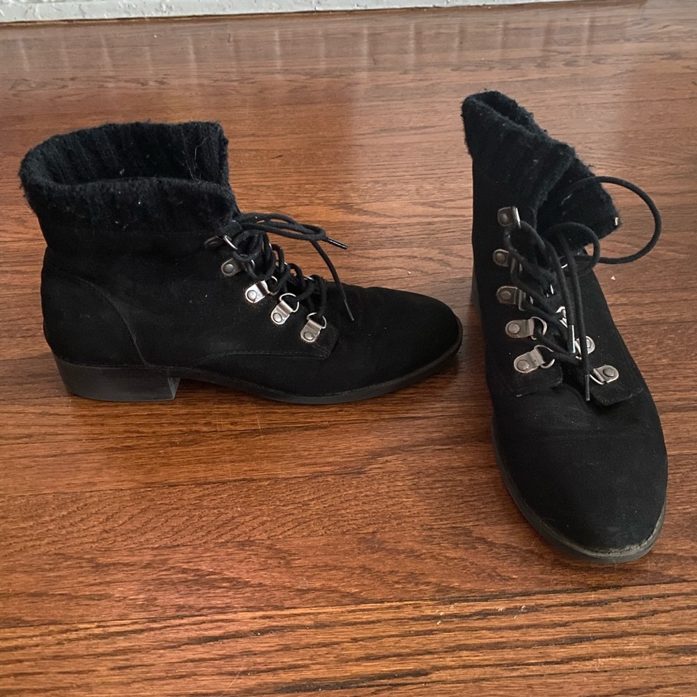Black Combat Booties